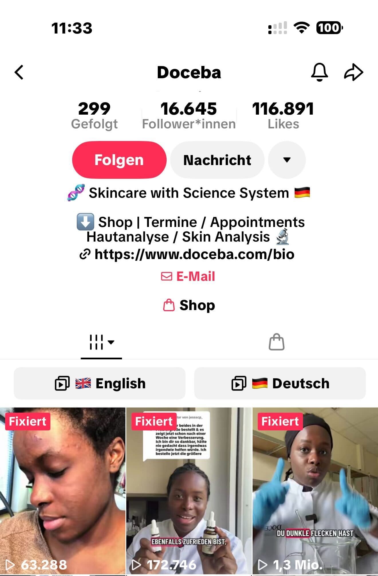 DOCEBA Social-Commerce-Kanal
